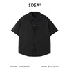SDSA男装2026新款高贵轻奢假两件拼接短袖衬衫小众设计感宽松衬衣 商品缩略图0