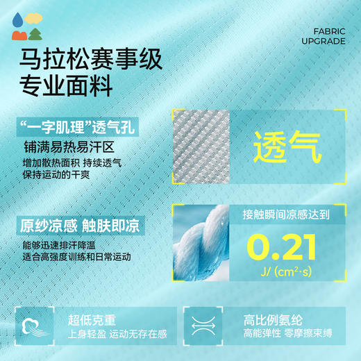 【巨薄速干运动T恤】森林棠26夏款肌理透气排汗凉感儿童圆领短袖40162278 商品图4