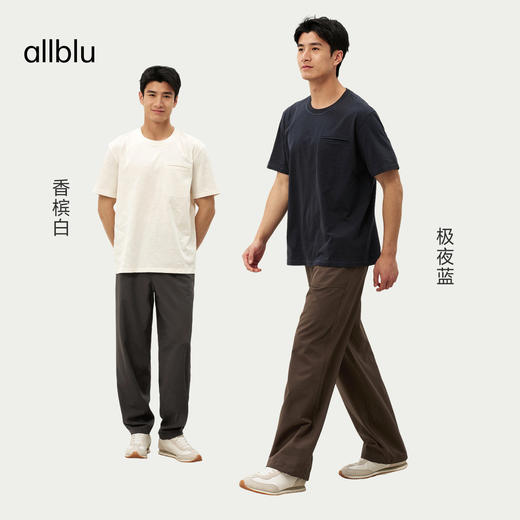 【夏Vol.3】allblu男装“让棉天然会呼吸”26春夏【云雾竹节棉】男士短袖T恤ZY 商品图3