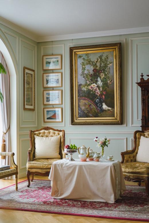 独角鹿西洋古董1880年代法国画家C. Prévost Roqueplan签名创作静物花卉主题大型布面油画作品 商品图0