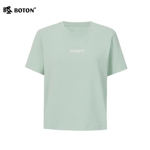 波顿女士圆领短袖净色T恤简约透气休闲LT360226 商品图6