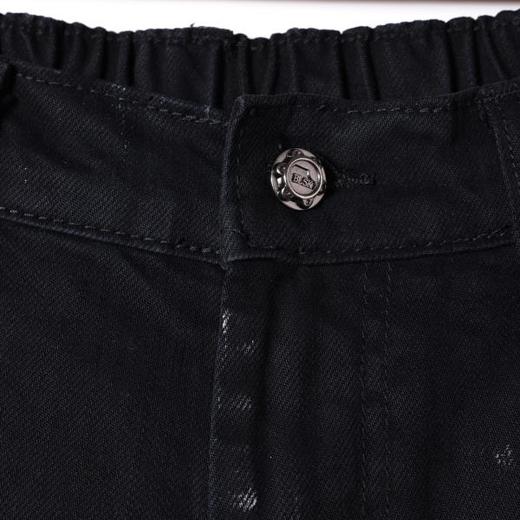 SDSA男装2026新款轻奢刷漆涂鸦印花阔腿牛仔裤日系复古宽松直筒裤 商品图2