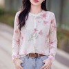 「自」全新升级【铂金会员146/天猫199/差价53】(13129)洛诗琳气质薄款针织开衫女2026新款显瘦印花针织外套女 商品缩略图0