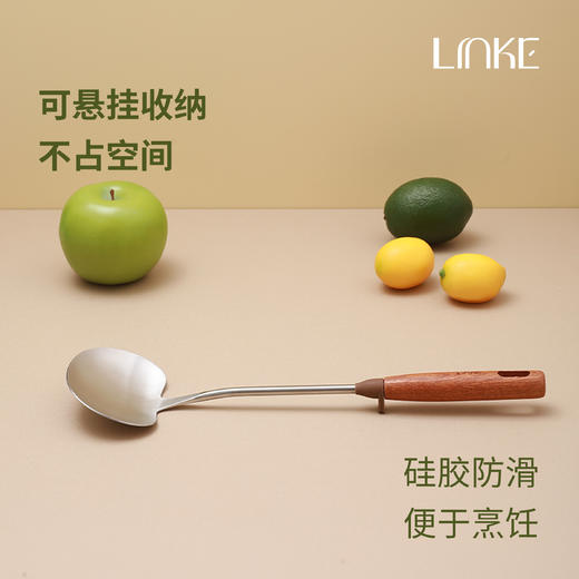 【304不锈钢蘑菇铲】锅铲汤勺二合一！一把搞定厨房烹饪~   0413 商品图7