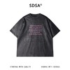 SDSA男装2026新款高贵轻奢美式复古励志英文印花T恤宽松短袖 商品缩略图0