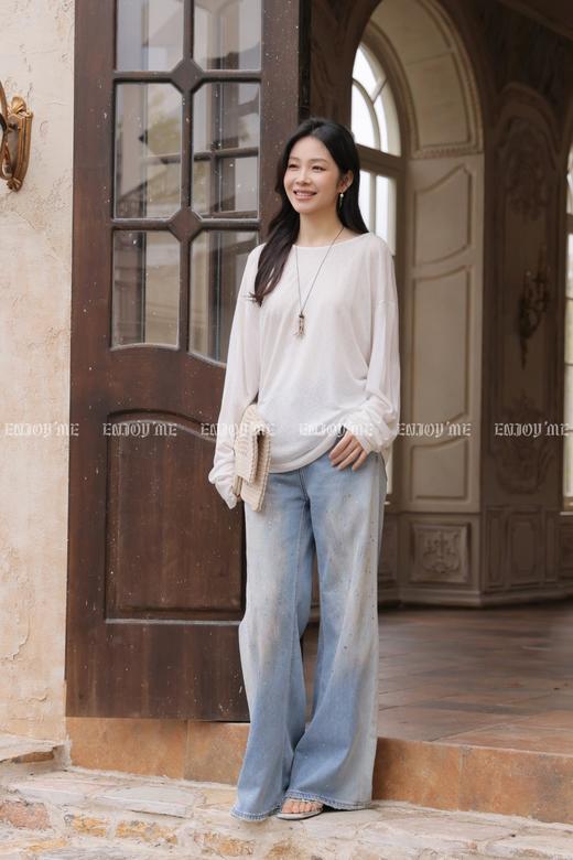 【门店同款】ENJOY夏季蓝调星河阔腿裤 171044462 商品图0