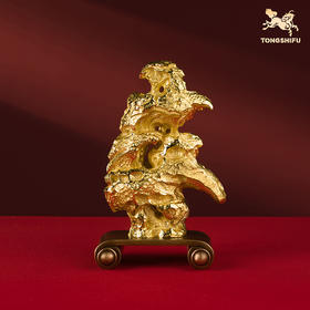 铜师傅《祥龙石》上新了故宫联名 创意家居装饰品客厅书房铜摆件