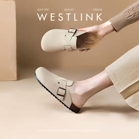 西遇厚底勃肯鞋女2026春夏新款绝美一脚蹬超火增高外穿半拖沙滩鞋V0066404