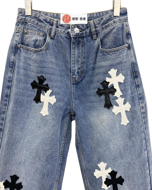 中性款十字架牛仔裤长裤la009 商品图2