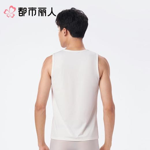 都市丽人背心男士背心网孔速干布背心锦纶背心宽肩背心基础简约背心FVC5A3 商品图2