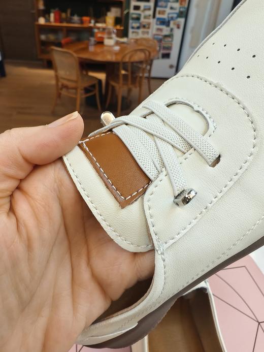 【足*健同厂同款】艾娜达一脚蹬妈妈鞋 时尚舒适老人鞋 质感 真皮鞋面+防滑鞋底+精裁设计！ 商品图3