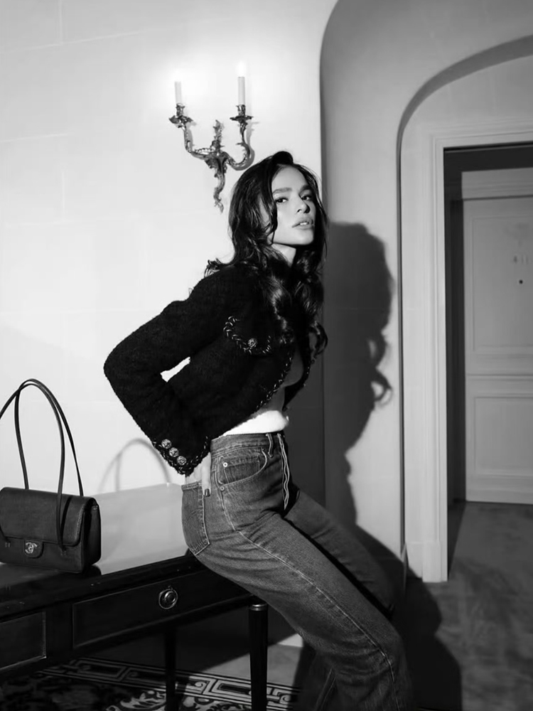 THS-无 香家 大牛工厂 preppy coco鱼子酱牛皮单肩包 CQ1434