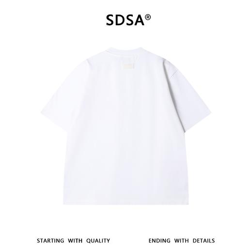 SDSA男装2026新款轻奢解构拉链拼接短袖T恤宽松印花设计感上衣 商品图4