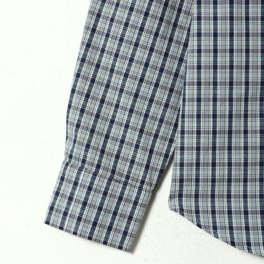 SDSA男装2026新款高贵轻奢韩系撞色格子长袖衬衫百搭时尚宽松长袖 商品图2