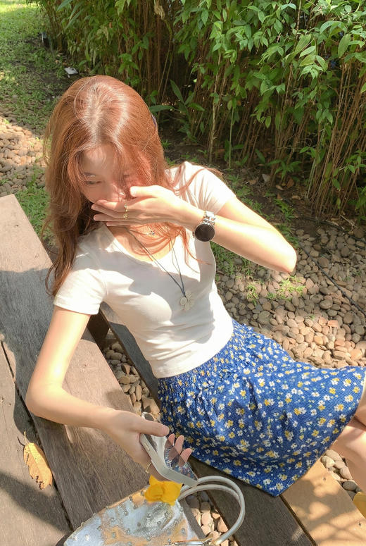 <曾小咸推荐>4.10现货秒杀 ！微信超特价！韩系碎花半身裙 日常199.99 立减120 秒杀79.99！！ 商品图5