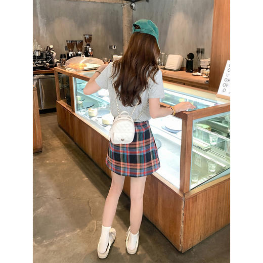 <曾小咸推荐>4.9现货秒杀 ！微信超特价！韩系印花立体小马短袖t 日常129.99 立减70 秒杀59.99！！红黑格裙裤秒杀69.99！ 商品图4