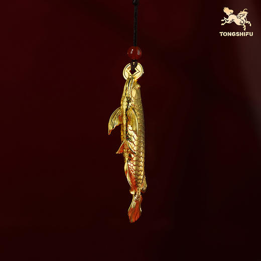 铜师傅《衔宝金麟》金龙鱼铜摆件 客厅办公室装饰品搬迁开业礼物 商品图2