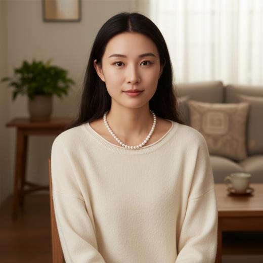 【小极光】正圆无瑕 淡水珍珠项链 纯银扣 主推 经典百搭 尺寸：6-7mm [发：21] 商品图4