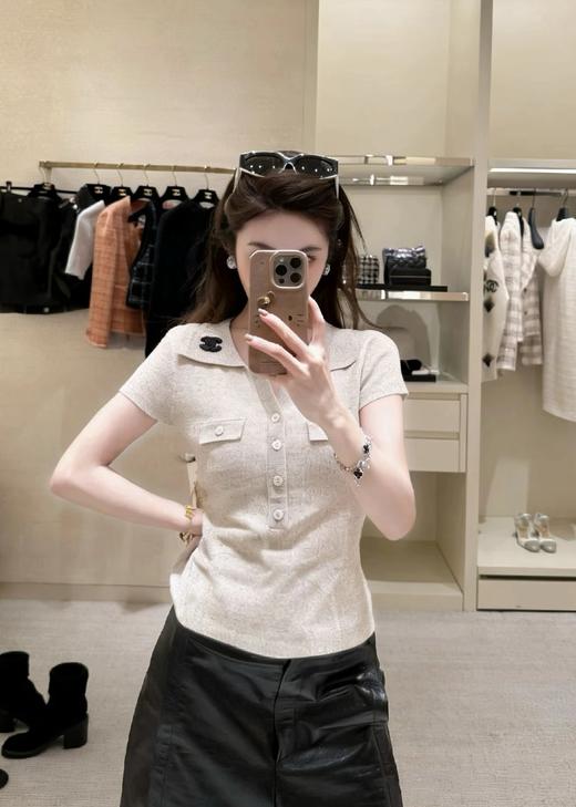 女款针织短袖上衣zh025 商品图3