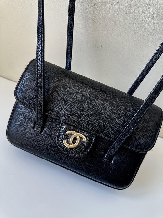 THS-无 香家 大牛工厂 preppy coco鱼子酱牛皮单肩包 CQ1434 商品图8