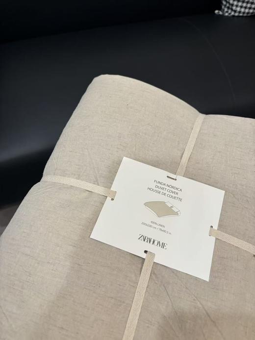 纯元！ZA*A HO ME简约可水洗亚麻被套，单被套！ 商品图8