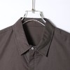 SDSA男装2026新款高贵轻奢潮牌时尚纯色拉链翻领短袖衬衫宽松上衣 商品缩略图2