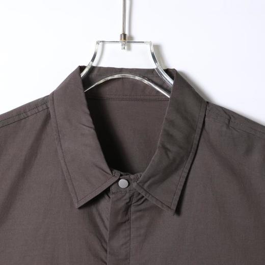 SDSA男装2026新款高贵轻奢潮牌时尚纯色拉链翻领短袖衬衫宽松上衣 商品图2