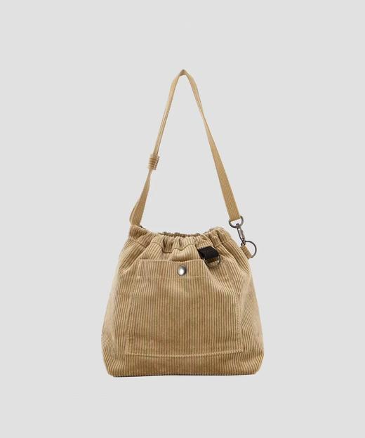 MHL 26SS 日版石褐色重磅灯芯绒2WAY抽绳包 商品图0