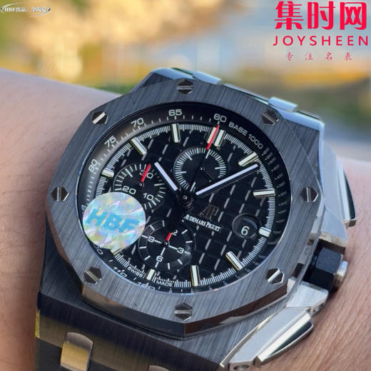 HBF爱彼皇家橡树离岸型26402陶瓷系列 黑陶瓷 男士腕表 表径44mm 7750改Cal.3126机 商品图3