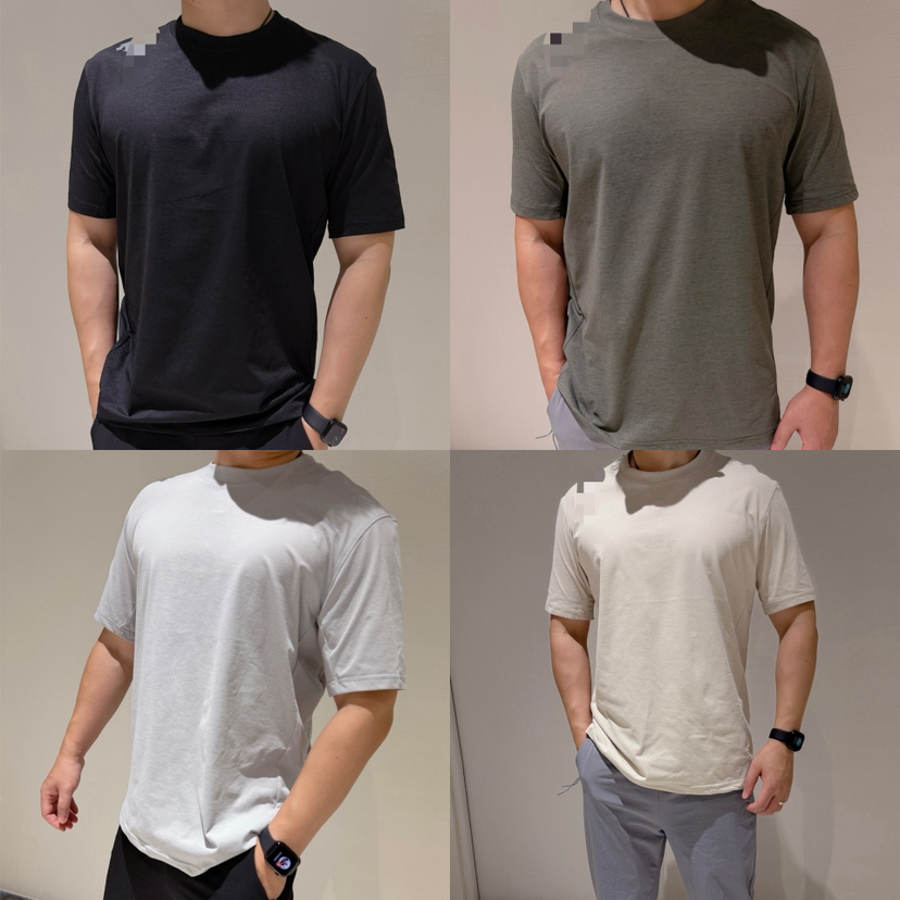 48-9 签约面料 右肩三箭头 速干防晒 立体剪裁 男士暴汗圆领短袖