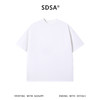 SDSA男装2026新款轻奢美式高级感磨破印花字母圆领短袖T恤百搭 商品缩略图0