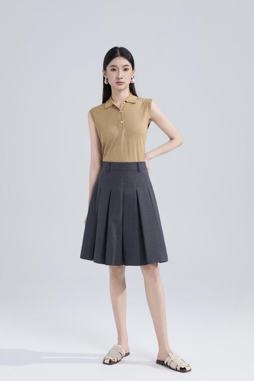 精纺羊毛学院风半裙 商品图3