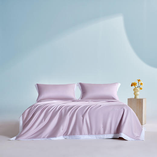 多喜爱 悦己花开蚕丝夏被系列【柞蚕丝填充】【60S天丝棉面料】【精美绣花】【A类标准】【可水洗】【手提包包装】 轻盈透气 柔润丝滑 亲肤凉爽  吸湿透气 紫鸢/蓝星/金葵 商品图10