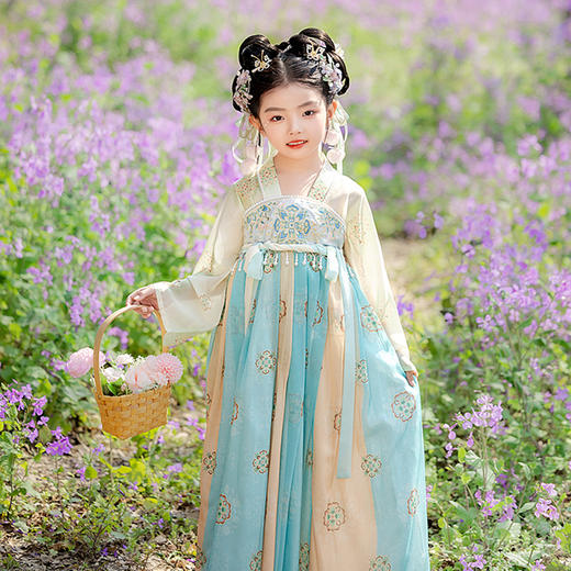 【团购】【苏城纪】汉服女童襦裙芍药 商品图9