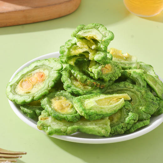 苦瓜脆片即食25克苦瓜片脱水蔬菜干回甘肝火清火VF脱水零食箱 商品图2