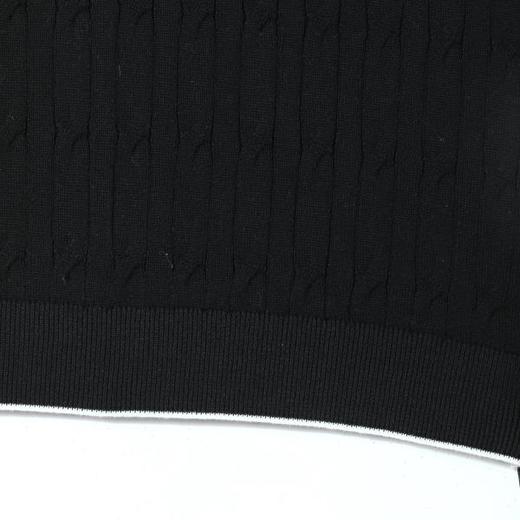 SDSA男装2026新款高贵轻奢老钱风针织纽花海鸥领短袖T恤百搭休闲 商品图3