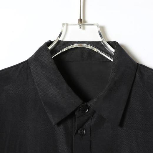 SDSA男装2026新款高贵轻奢简约纯色解构拼接短袖衬衫小众设计百搭 商品图2