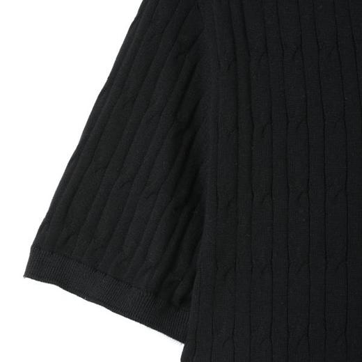 SDSA男装2026新款高贵轻奢老钱风针织纽花海鸥领短袖T恤百搭休闲 商品图2