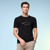 【抗起球】德鲨黑色短袖圆领T恤男2026夏新款舒适百搭上衣打底衫 商品缩略图2
