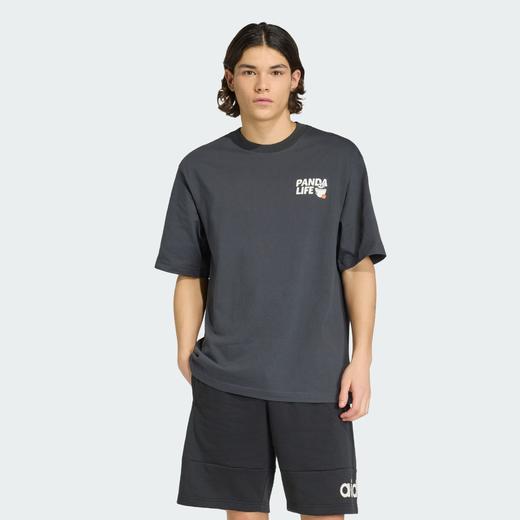 Adidas阿迪达斯PANDA CHILL HOOP T-SHIRT 纯棉运动宽松短袖T恤KB4852 商品图0