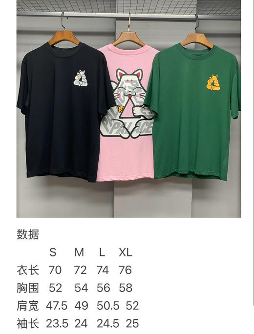 26SS Lucky P3 Tee 招财猫logo印花短袖T恤 商品图3