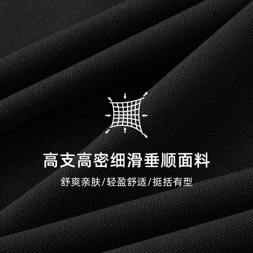 【抗起球】德鲨鲨鱼黑色短袖翻领T恤男休闲上衣百搭POLO衫2026夏 商品图1