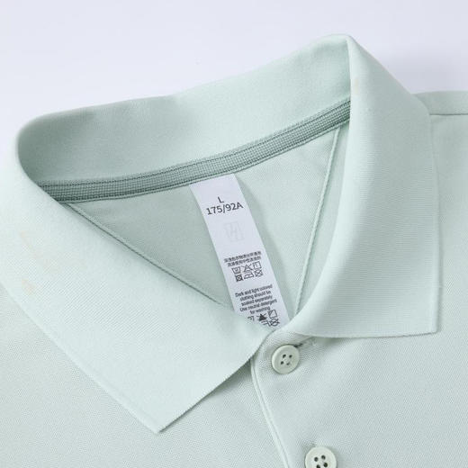 超导无痕珠地男女同款吸湿透气轻盈时尚日常通勤短袖翻领polo衫   HLS-GF81017# 商品图5