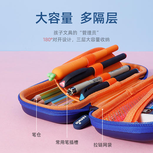 天文文具盒3D立体萌趣大容量笔盒【仅粉色星星独角兽】 商品图1