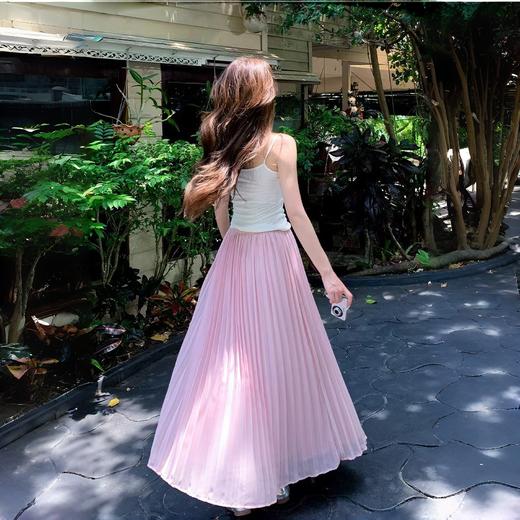 仙气飘逸 【QINGFAN法式垂坠感风琴裙】  奢感顺垂  藏肉显瘦 修饰身形MWX 商品图3