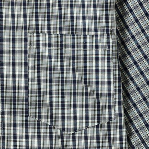 SDSA男装2026新款高贵轻奢韩系简约撞色格子短袖衬衫百搭宽松上衣 商品图4