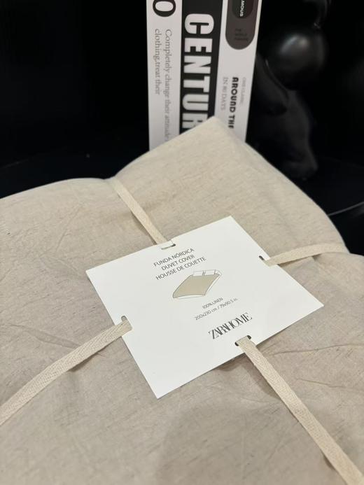 纯元！ZA*A HO ME简约可水洗亚麻被套，单被套！ 商品图7