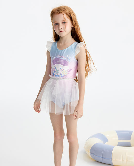 【店庆提前购】8楼爱慕儿童Aimer Kids女孩大耳狗奇幻海底连体泳衣2件套装AK167L511，吊牌价599元/套 商品图4