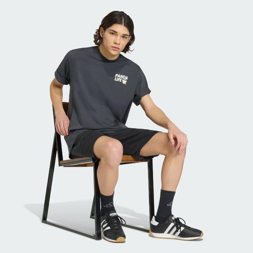 Adidas阿迪达斯PANDA CHILL HOOP T-SHIRT 纯棉运动宽松短袖T恤KB4852 商品图2