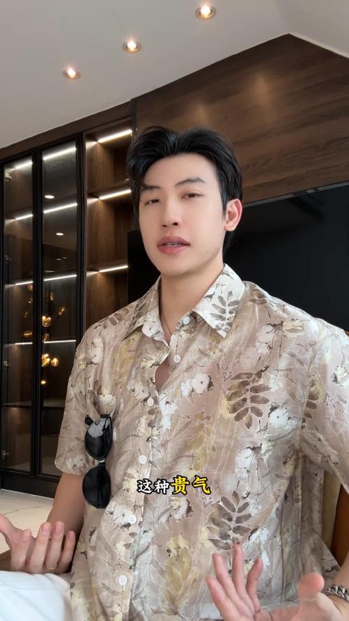 2628309SDSA男装2026新款高贵轻奢潮牌复古植物花卉印花短袖衬衫百搭时尚 商品图0